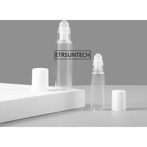 300pcs 5ml 10ml Glass Perfume Bottles With Roll On Empty Cosmetic Essential Oil Vial For Traveler With Glass Ball F3725