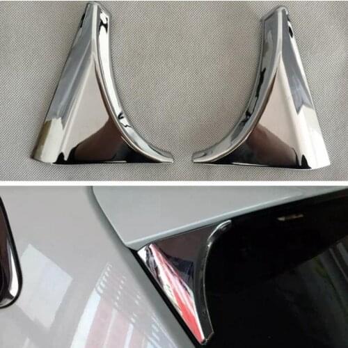 Car ABS Chrome 2Pcs Rear Window Tailgate Spoiler Trims Cover Fit for Nissan Qashqai J11 2014 2015 2016 2017 2018