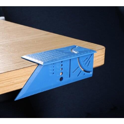 Wood Gauge Woodworking Scribe Mark Line Gauge T-Type Ruler Square Layout Miter 90 Degree Gauge Measuring Gauging Carpenter Tools