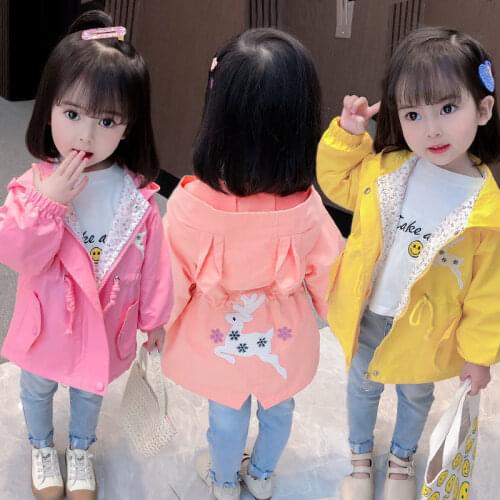 Children Christmas Clothes For Toddler Spring Autumn Girls Jackets Coats infant Windbreaker Hooded Jacket Cotton Baby Kids Coats