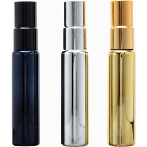 200pcs 10ml UV Travel Perfume Atomizer Dispenser Spray Bottles Perfume Cosmetic Containers F1572