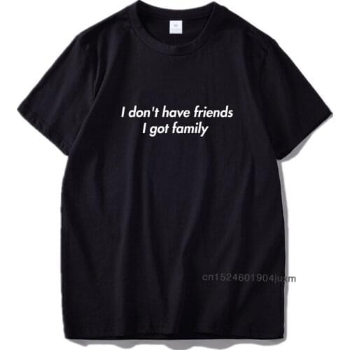 I Don't Have Friends I Got Family Tshirt Fast N Furious Classic Line Camiseta Homme 100% Cotton Cool Youth T shirt Men
