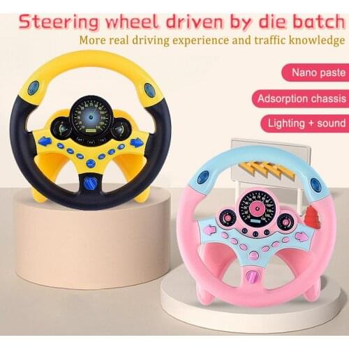 2021 New Puzzle Play House Toy Childrens Steering Wheel Toy Baby Car Co-pilot Simulation Car Simulator Holiday Gift