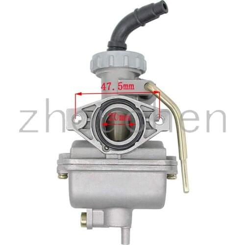PZ20 carburetor is suitable for Chinese four-stroke ATV Kart off-road Honda CRF50F XL75 CRF80F XR50R with air fuel filter