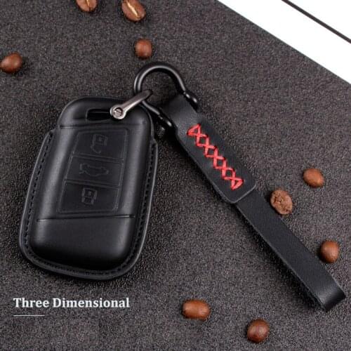 Leather Car Key Case Key Cover For Volkswagen Passat B8 2016 2017 2018 Skoda Superb A7