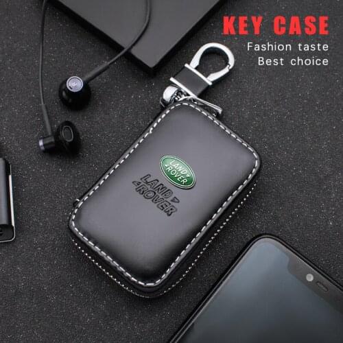 Leather Key Wallet Car Key Bag Multi Function Key Case For Land Rover Discovery 3 2 4 1 Range Rover Sport L320 L322 Accessories