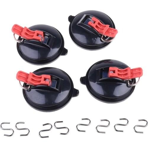 Suction Cup Anchor Heavy Duty Tie Down Car Mount Luggage Tarps Tents Anchor with Securing Hook Universal for Car Truck 37MB