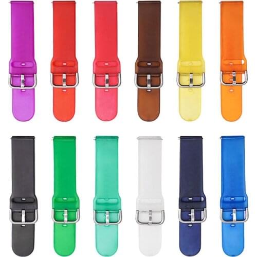 22mm Matte Sport Silicone Strap Waterproof Soft Men Women Replacement Band for Samsung Galaxy 46mm Active2 Huawei Watch GT 2 2e