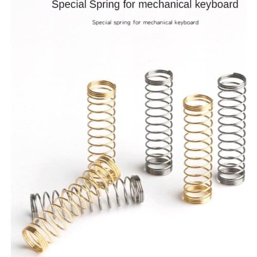 Mechanical Keyboard Shaft Spring 35g 45g 60g 62g 67g 80g 150g switch spring gold plating spring Cherry MX compatible