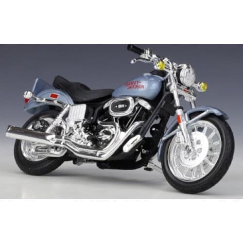 Maisto 1:18 1977 FXS Low Rider Motorcycle Bike Diecast Model Blue New in Box