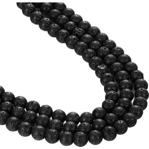 Natural stone volcanic rock semi - finished products loose beads diy bracelet jewelry accessories semi - finished materials