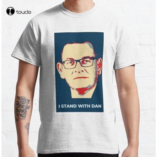 New I Stand With Dan Andrews Classic T-Shirt Cotton Tee Shirt S-5Xl