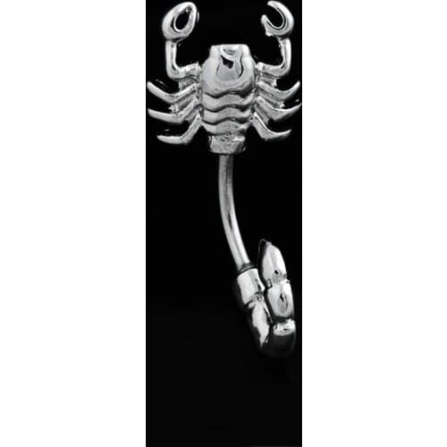 Simple Piercing Belly Button Buckle Ring Fashion Accessories Scorpion Shape Piercing Buckle Ring Body Jewelry