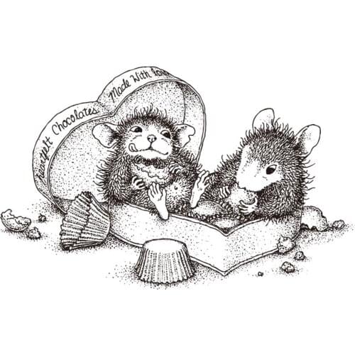 Mouse Transparent Clear Silicone Stamp/Seal for DIY scrapbooking/photo album Decorative clear stamp ST0231