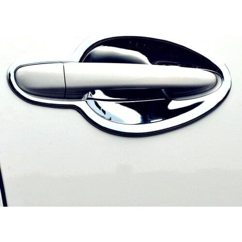 For Mazda CX-5 CX5 SUV Hatchback 2012 2013 2014 Car Side Door Handles Bowl Cup Cover Molding Trim 8pcs ABS Chrome Decoration