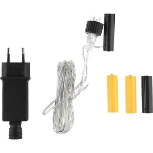 EU Plug AA AAA Battery Eliminator Replace 2x 3x AA AAA Battery Power Supply Cable for Radio Holiday LED Light Electric Toy