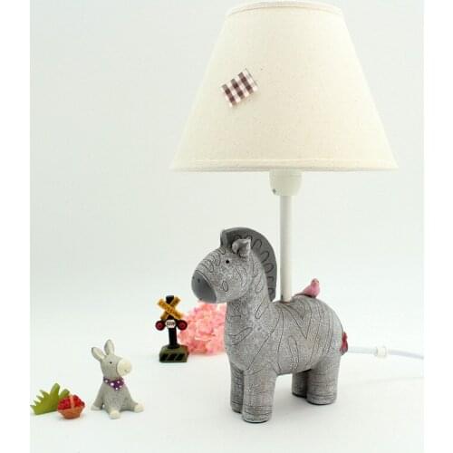 Led Modern Horse Warm Table Lamp Bedroom Bedside Lamp Cartoon Kids Room Desk Lights Princess Lamps Lamparas De Mesa