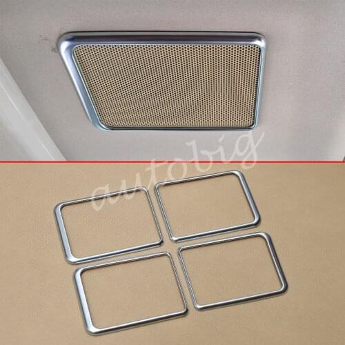 Interior Roof Speaker Cover Surrounds Trims For Toyota Alphard Vellfire 2016-2019 Matte Chrome