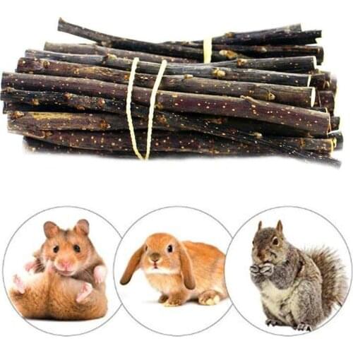 8PCS/bag Pet Playing Small Pets Rabbit Hamster Guinea Pig Parrot Toys Hamster Chew Toy Wood Sticks Twigs Cleaning Teeth