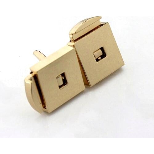 1pcs Metal Turn Lock Fashion Cute Switch lock For DIY Handbag Bag Purse Luggage Hardware Closure Bag Parts Accessories