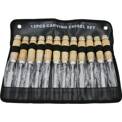 12 pcs/set Carving knife wood carving chisel set hand carved chisel wood set