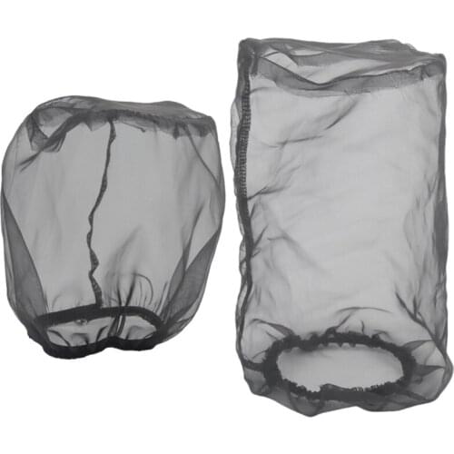 2 Pcs Car Cone Air Filter Protective Cover Oilproof Dustproof for High Flow Air Intake Filters, 15X12cm & 24X12cm