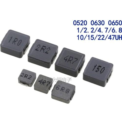 20PCS/LOT SMD power inductor 0520 0630 0650 1/2.2/4.7/6.8/10/15/22/47UH