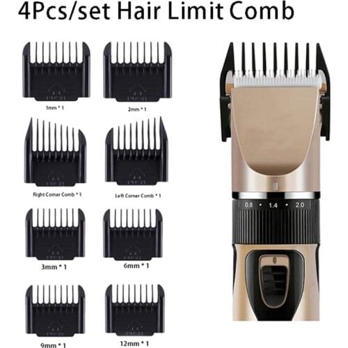 4Pcs/set Professional Limit Comb Hair Trimmer Shaver Cutting Guide Comb Hairdressing Tool Set
