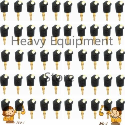 50 pcs Copper key For Caterpillar Tractor Loader Truck 5P8500 Heavy Equipment Ignition Key