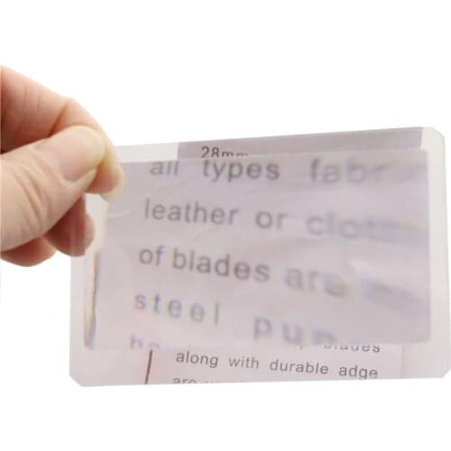7 pcs Card Size Ultra Thin Credit Card 3 X Magnifier Magnification Magnifying Glass Fresnel LENS for Reading NG4S
