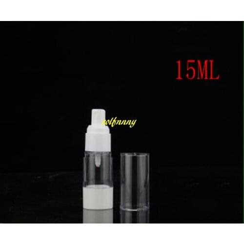 700pcs/lot 15ML 30ML 50ML 80ML 100ML Transparent Empty Vacuum Airless Plastic Lotion Cream BottlesTravel Cream Container Pump