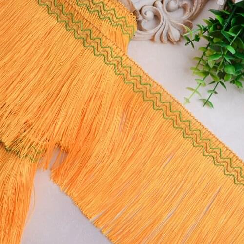 Curtain Decorative Accessories Truck Glass solid Streamer Hanging Tassel Fabric Lace Rows Drapes Curtain Trims 12M/lot