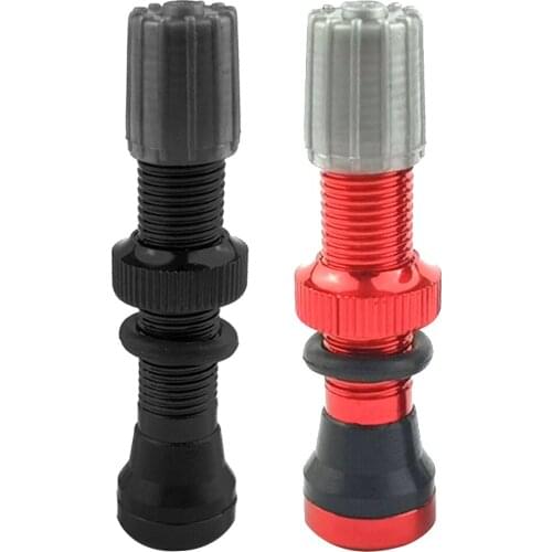 44mm American Tubeless Valve Lightweight Aluminum Alloy Bicycle Tire Valve Stem for MTB Mountain Road Bike Repairing Elements