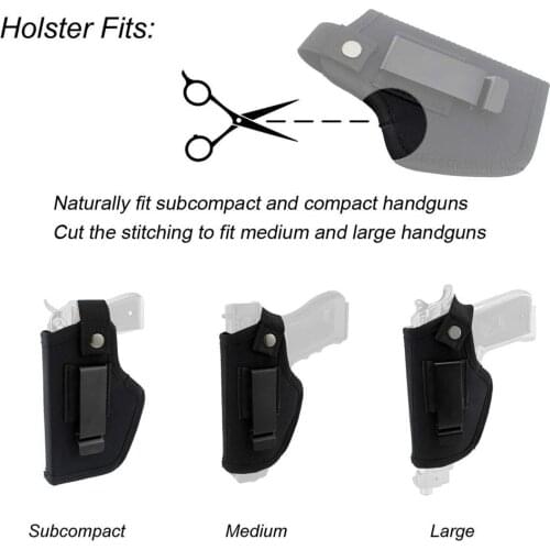 IWB OWB Holster Concealed Carry Gun Bag Fit for Glock17/19/22/23 Wesson Springfield Xds Mod 2 Taurus G2C 9mm & Millennium Pistol