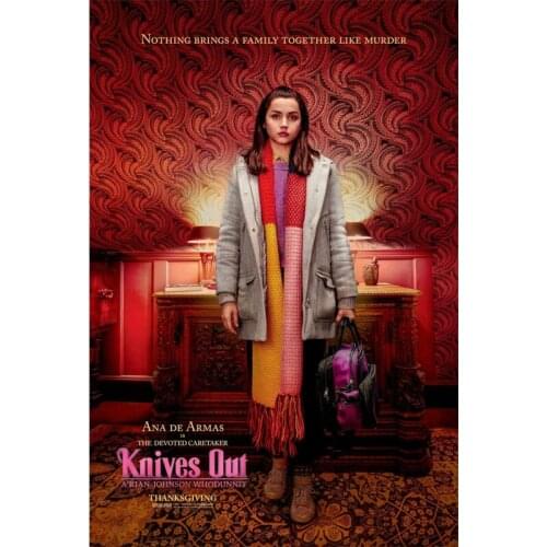 D0647 Knives Out Movie Silk Fabric Poster Art Decor Indoor Painting Gift