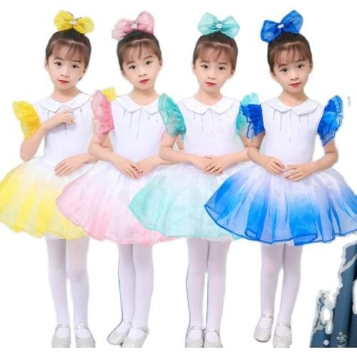 Kids Dance Wear Dance Dress Costumes Girls Stage Clothes Jazz Hip Hop Clothes