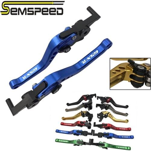 For Suzuki GSXR600 GSXR750 1997-2003 GSXR1000 2001-2004 GSR600 2006-2011 Motorcycle CNC Short Brake Clutch Hand Levers GSXR LOGO