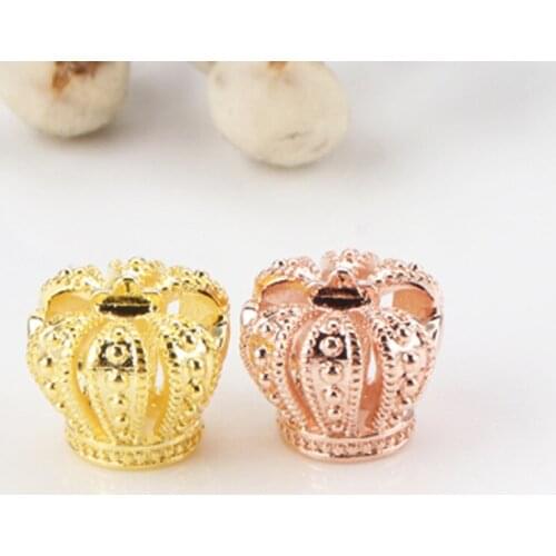 S925 Sterling Silver Hollow Fashion Crown Beads Fit Original Bracelet Pendant Diy Jewelry Charms Gift