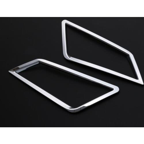JY ABS Chrome Front Fog Lamp Cover Trim Car Styling Accessories Sticker For SKODA KODIAQ 2018