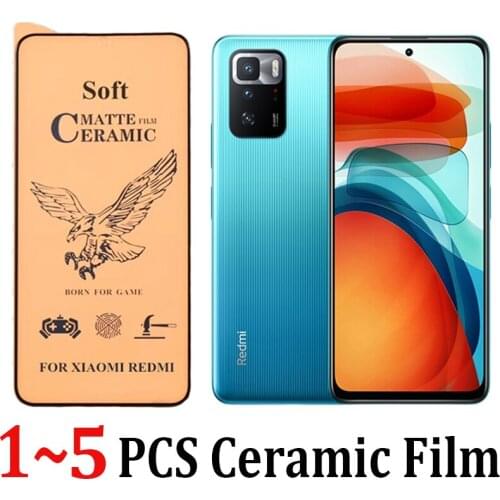 Frosted Ceramic Film for Xiaomi Redmi Note 10Pro Film Smart Phone Xiomi Note 10 poco X3 GT Matte Film Redmi Note 10 Pro No Glass