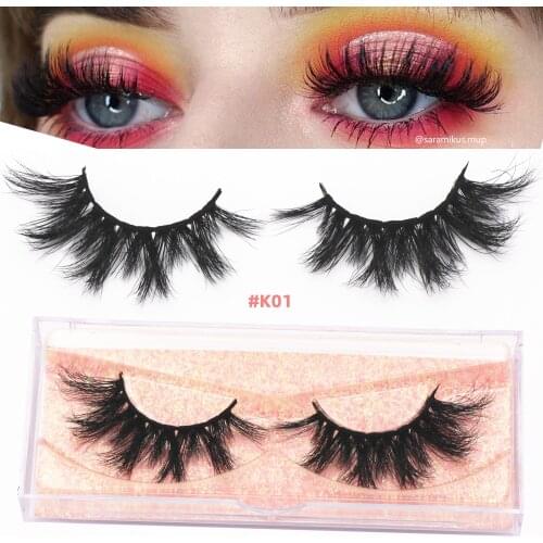 Mink Eyelashes Lightweight 3D Mink Lashes Natural Long Flutter Wispy False Eyelashes Crisscross Mink Lashes Makeup K01 Eyelashes