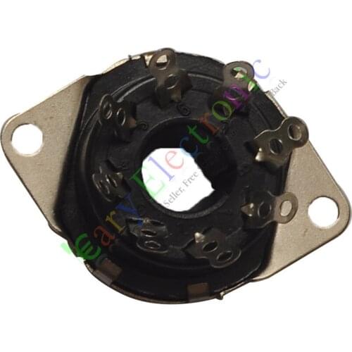 Wholesale and retail 20pc 8pin Bakelite Octal Vacuum tube sockets For KT88 EL34 6P6P 6V6 6N8P radio free shipping