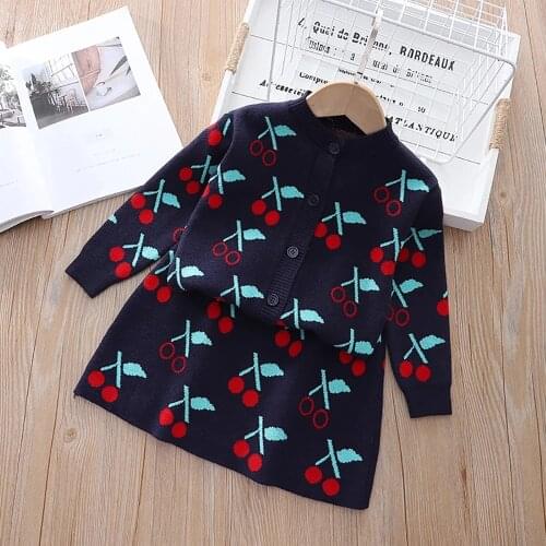 Autumn Children Christmas Clothes Girls Outfit For Kids Clothing 1-5 Age Toddler Girls Suits New Long Sleeve 2Pcs Set For Kid