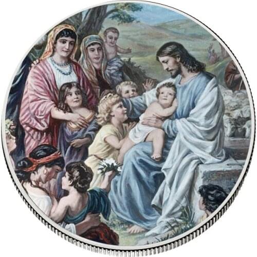 Holiday Gifts Jesus Commemorative Souvenir Coin 999 Silver Christian Coin Coins Collectibles Challenge Coin