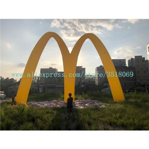 Sale of 12-meter yellow advertising campaign to promote inflatable arches, KFC McDonalds store celebration arches