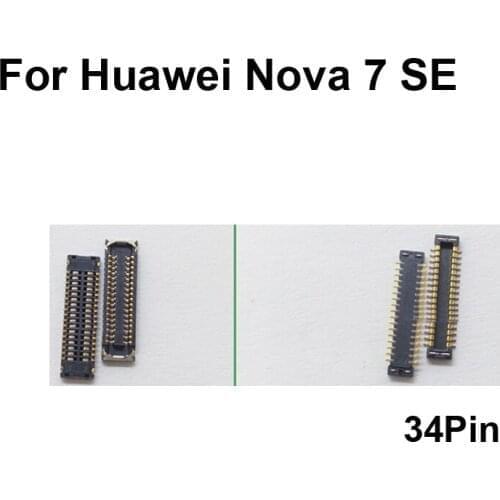 2pcs FPC connector For Huawei Nova 7 SE LCD display screen on Flex cable on mainboard motherboard For Huawei Nova 7SE