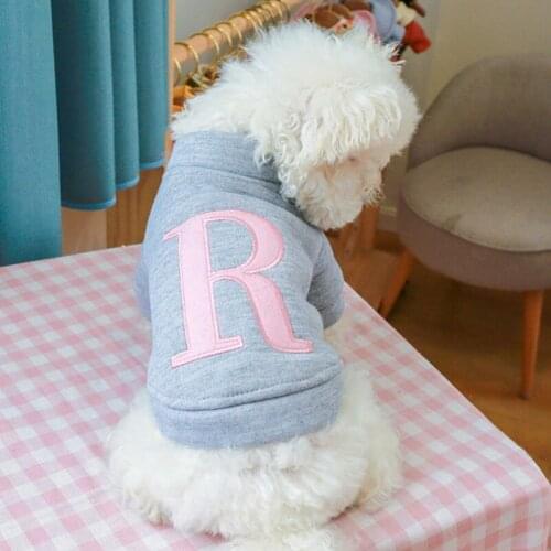 Pet Letter Hoodies Small Dog Coat Winter Cute Warm Clothes For Chihuahua Sweatshirt Puppy Cat Pullover Dogs Pets Clothing Outfit