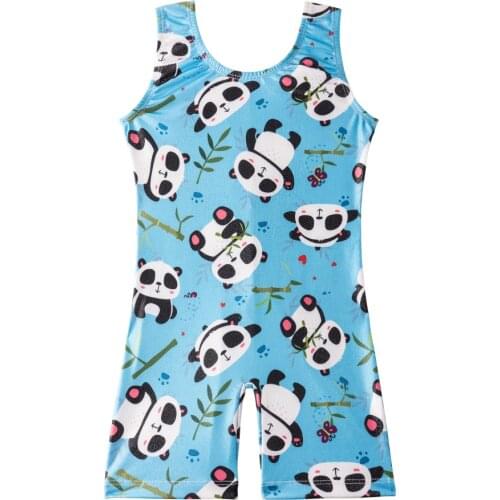 Gymnastics Dance Leotards for Girls Shiny Sleeveless Biketard Child Athletic Unitard Kid Cute Ballet Dance Wear