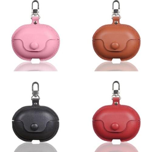 Anti-fall Dust-proof Storage Bag Protective Cover Leather Case for Hua-wei Freebuds Pro Wireless Earphone L93B
