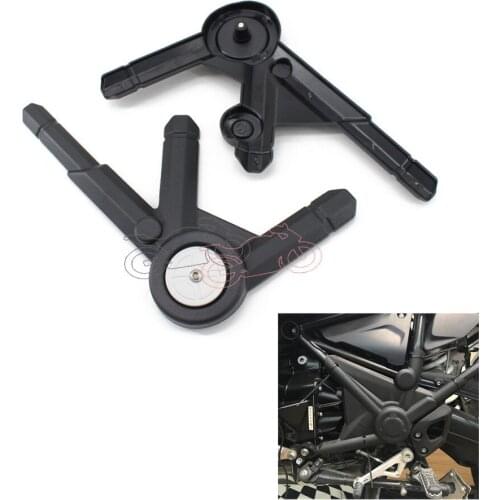 1pair Motorcycle Side Frame Panel Guard Protector Cover Black for BMW R1200GS LC 2013-2017 Adventure ADV 2014-2017